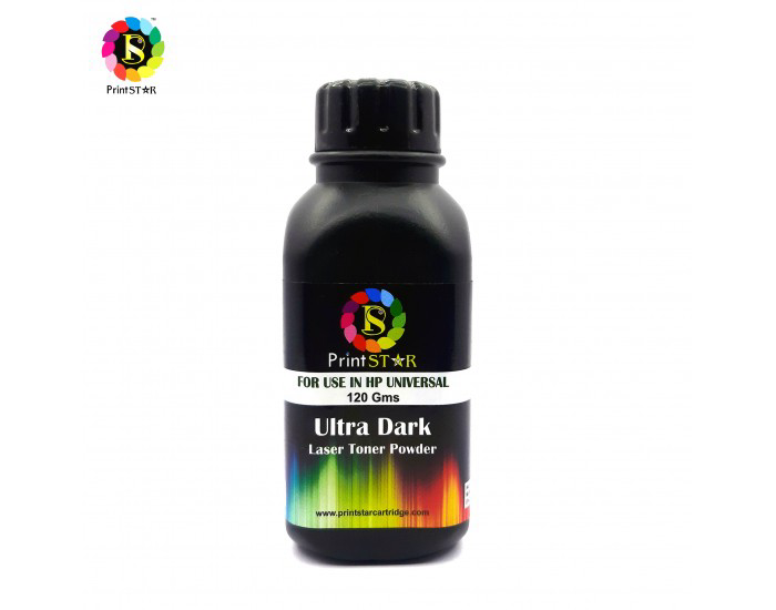 PRINT STAR LASER TONER POWDER FOR HP 12A UNIVERSAL 120GM (ULTRA DARK)